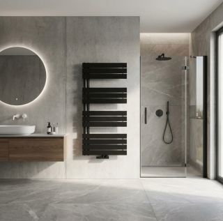 Czyste linie, ciepło na wyciągnięcie ręki. 🤍 Dekoracyjny grzejnik Cerano zamienia łazienkę w prawdziwą strefę relaksu 🛁...